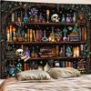 Dark Academia Witchy Apothecary Scene Tapestry Gothic Wall Hanging Potion Shop Decor 150x300cm