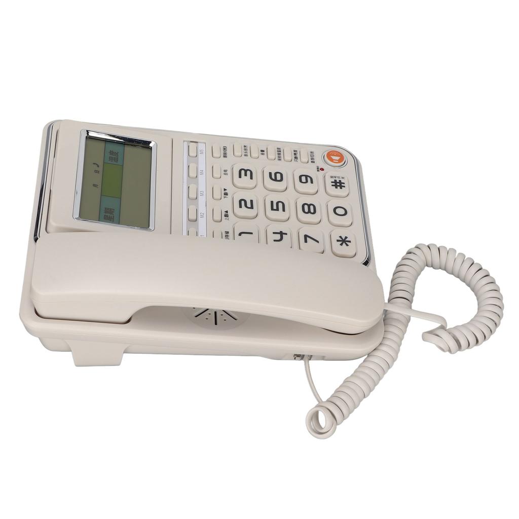 G035 téléphone filaire à gros bouton téléphone filaire à domicile avec haut-parleur pour les personnes âgées au bureau à domicile