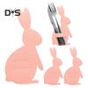 Besteckhalter in Osterhasenform, Filzhalter für Messer und Gabeln, Geschirrhalter, Utensilienhülle für Ostern, Party, Hochzeit, Geburtstag, Dekoration, 12 Stück