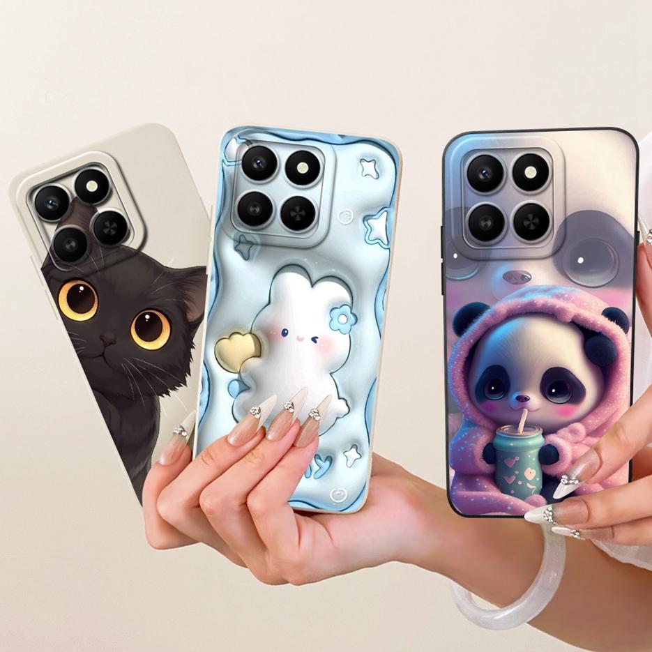 Etui For Honor 400 Smart 5G LGN-NX1 Urocze Śmieszne Kreskówkowe Pokrowiec Odporne na Wstrząsy Etui na Telefon Dla Honor X7d 4G HonorX7d 5G Miękkie Pokrowce Torby