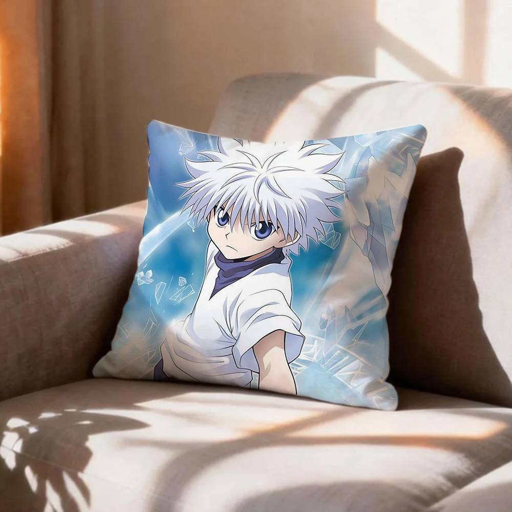 COOL K-Killua Zoldyck H-Hunter X Hunter Pillow Case Pattern Printed Pillowcase For Living Room Sofa Cushion Cover