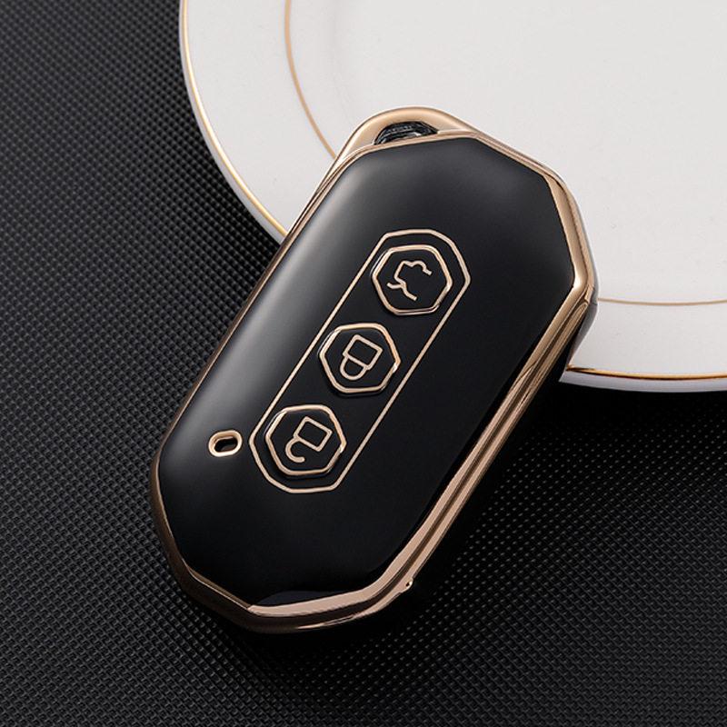 Fashionable Gold Edge TPU Key Cover for 2020 Wuling Ka Jie