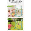 Indoor And Outdoor Beanbag Throwing Game Stand With Lights, 2-in-1 Two-player Competitive Throwing And Ring Game Toy