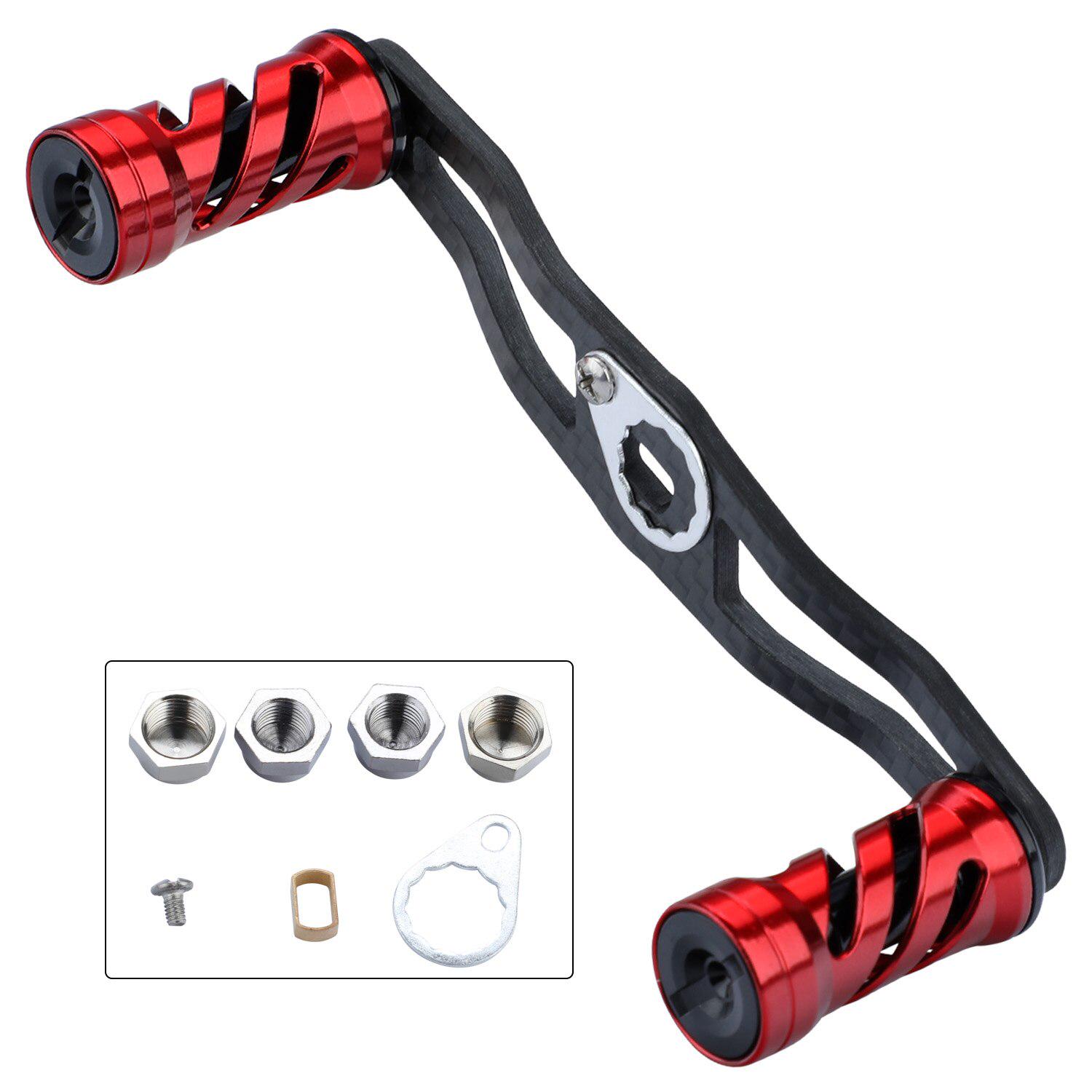 Ручка рыболовной катушки Sougayilang, ручка из углеродного волокна для приманки, рыболовная катушка, аксессуары для рыбалки красный