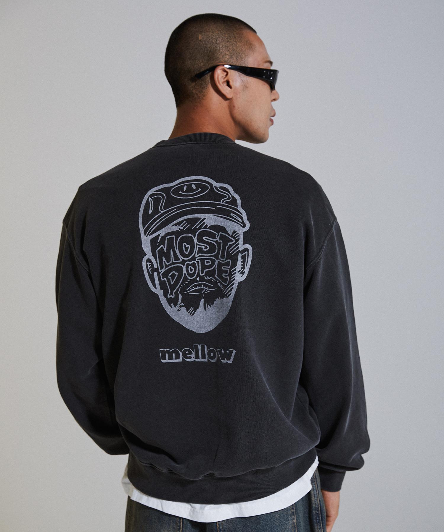 Mellow Concept Mm06 Mostdope Свитшот с пигментной окраской_Темно-серый Dark Gray/M