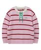 WAIKEI Striped Boucle Knit Pink