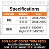 Pentru 2004-2006 E83 BMW X3 Capac Trim Față Bara Protecție Lampă Ceață Bezel Umbră 51113400911 51113400912