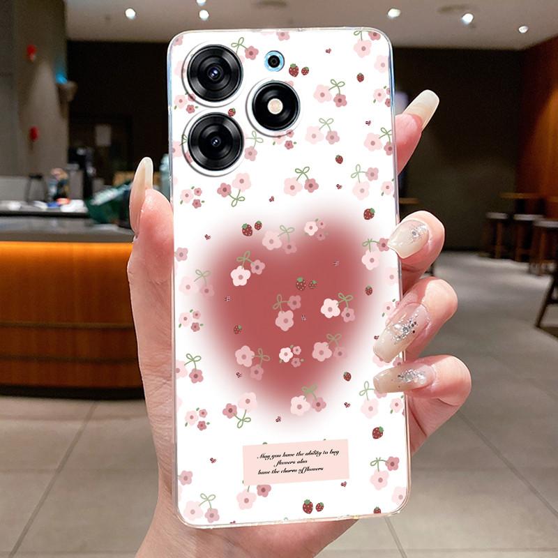 For Tecno Spark 10 Pro KI7 Back Cover Tecno Spark 10 Pro Case K17 Aesthetic Fashion Butterfly Flowers Clear Soft TPU Phone Case