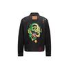 X DRAGON EVISU X Dragon Ball Z Denim Jackets Men's Blue Lapel Moderate Straight Fit 2EADRM1DJ700LFCT