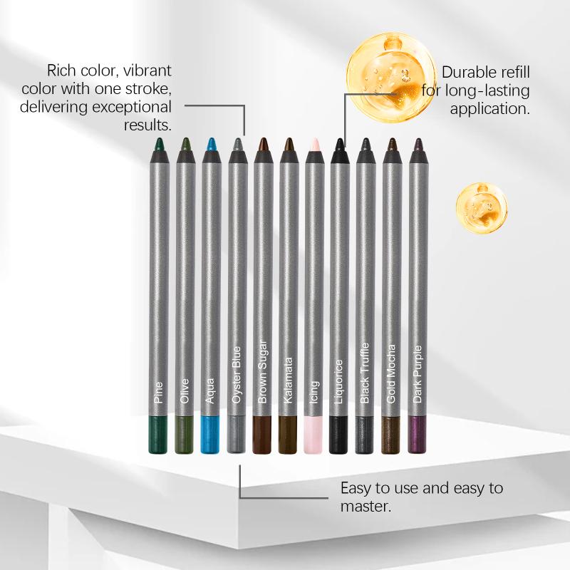 Waterproof Eyeliner Pen Natural Outline Line Quick-Drying Beginner-Friendly Eye Makeup Anti Smudge Eyeliner Eyes Makeup Cosmetic