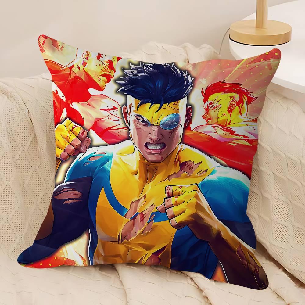 Tecknad I-Invincible Lönndesign Kuddfodral Glad Höstskörd Dekor Högtidsdekorati Kuddfodral