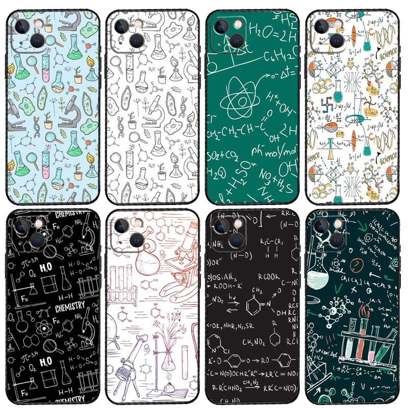 Biology and Chemistry Phone Case For iPhone 15 14 Plus 11 12 13 16 Pro Max Mini 7 8 X XR XS Max Cover