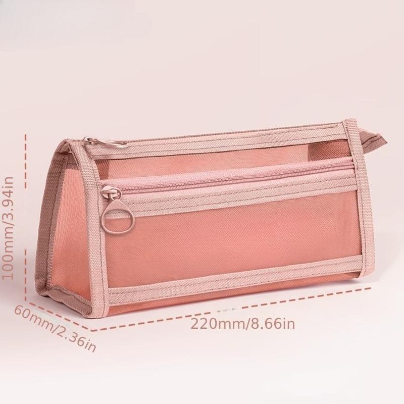 1PC Transparent Pencil Case with Dividers – Customizable Grid Organizer Box for School Back-to-School Supply Gift for Students