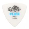 Jim Dunlop Tortex Flex Triangle Picks, 1.00mm, 24-Pack, with Musent Custom Player's Picks (Product Code: 456B100-BLU-24P)