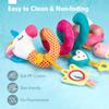 Non-Toxic Car Seat Toys For Babies Rattle Mirror Crinkle Squeaky Carseat Stroller Toys 0-6 Months Developmental Newborn Baby Children Gifts