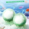 Sadoer Jasmine Bath Salt Ball 100g, Deep Cleansing Nourishing Bath Bomb for Body, Moisturizing Soothing Relaxing Spa Fizzies Bubble Bath Ball for Skin