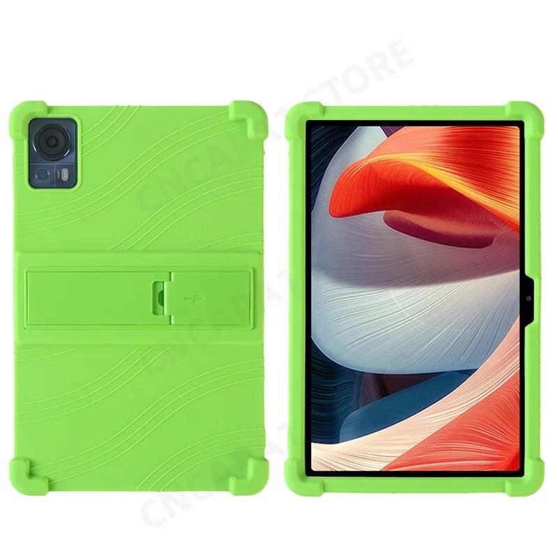 

Мягкая защитная задняя крышка с задней подставкой для Doogee T30S T20S T30 Ultra T20 Mini Pro, силиконовый противоударный чехол T20S 10.4 inch зелёный