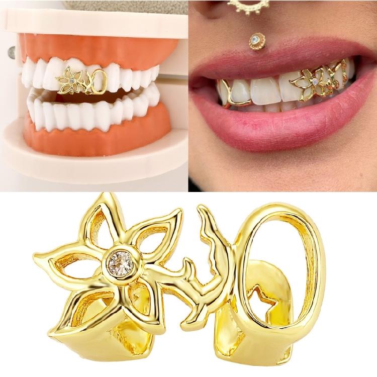 Unique Hollow Flower Designs Teeth Fashion Accessories Decoration Portable for Enhancing Your Fashion Statement Pieces