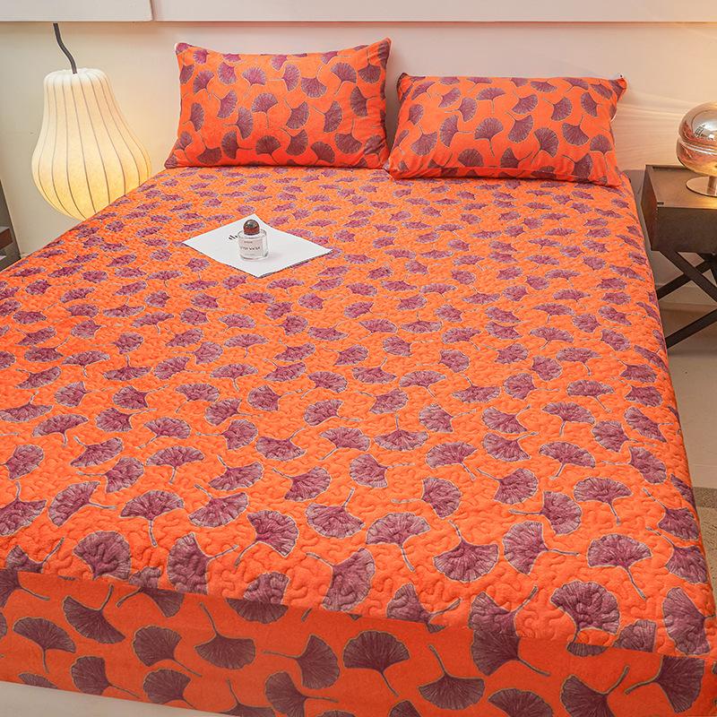 

New Thickened Quilted Fitted Sheets, Mattress Protectors, Bed Covers, Single-piece Household Anti-slip Sheets 90x200cm-single mattress