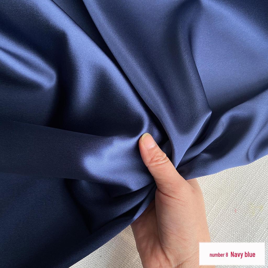 30 Momme Pure Mulberry Silk Heavy Satin Fabric for Qipao, DIY Clothing, Embroidery, and Formal Wear.