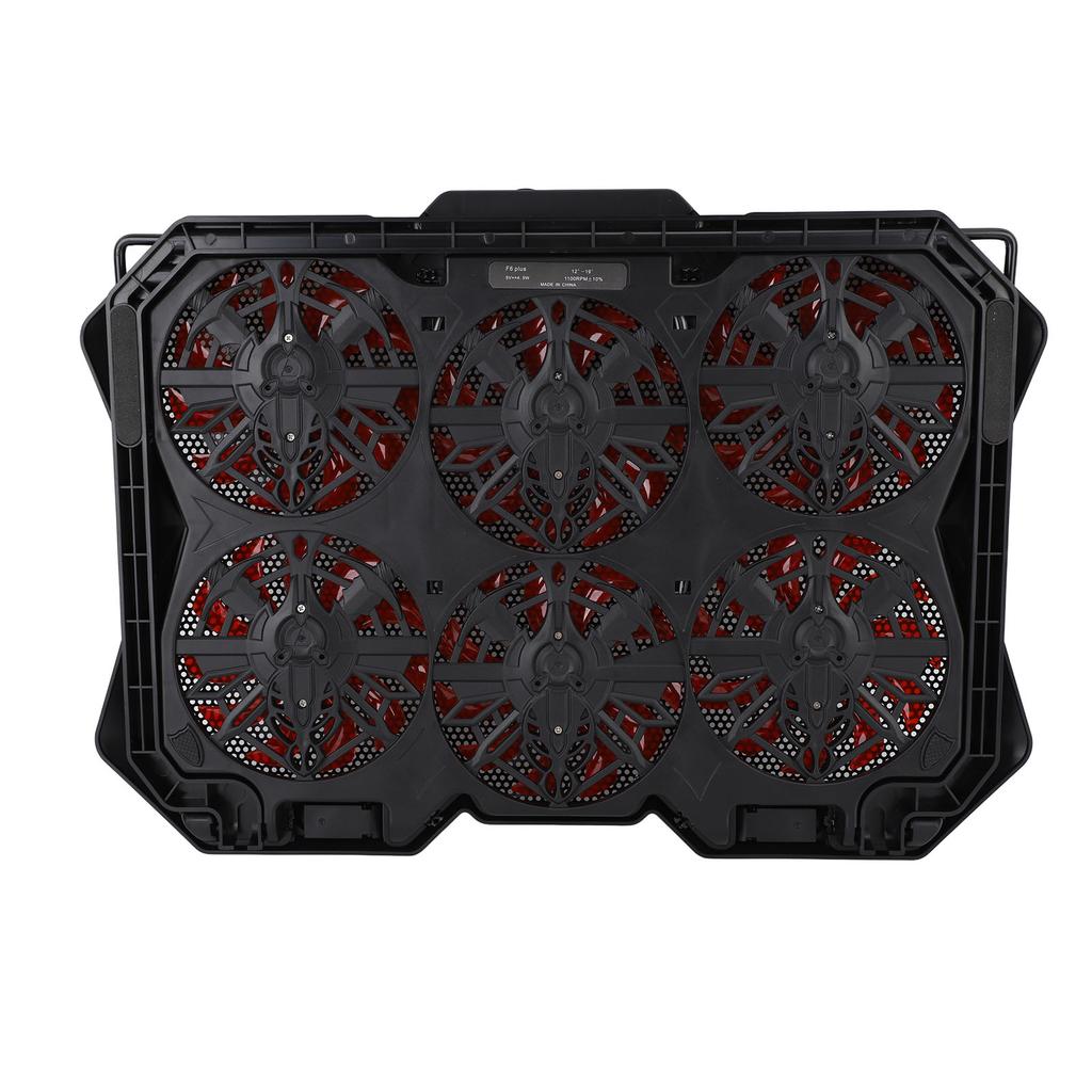 Laptop Cooling Pad 6 Height Adjustable RGB Silent 6 Fan Metal Mesh Gaming Notebook Cooler Computer
