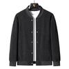 Men's Trendy Corduroy Baseball Jacket - Versatile Korean Style for Spring & Autumn, Plus Size, Thickened for Winter