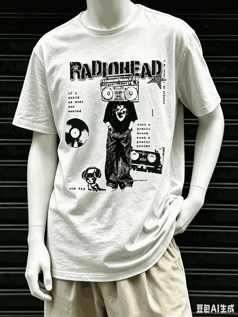 Radiohead For Fan Gift Tshirt Unisex Unisex Harajuku Oversized Unisex Short Sleeve Streetwear High Quality Couples Classic Fashion
