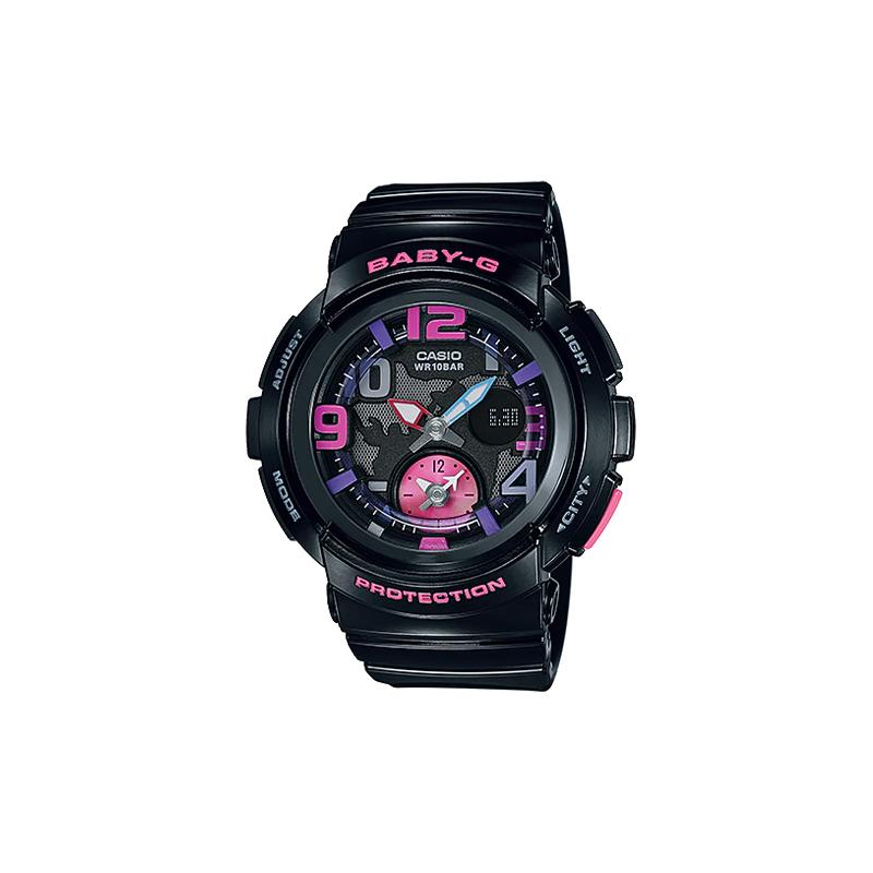 

Casio BABY-G 48mm quartz movement resin strap Japanese and Korean watch women s watch black dial BGA-190-1BDR чорний