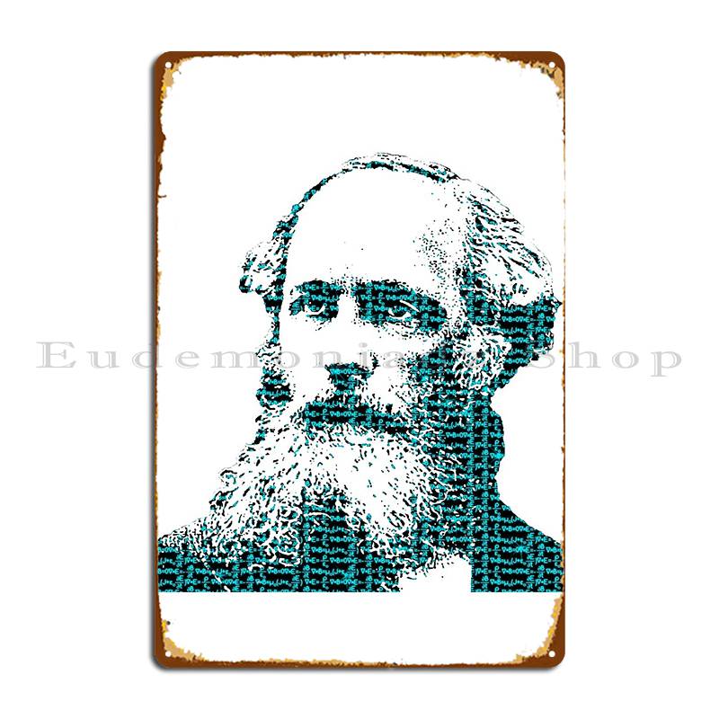 James Clerk Maxwell s Equations Metal Sign Design Club Kitchen Wall Decor Decoration Tin Sign Poster 20X30CM