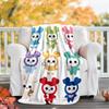 TWICE Flannel Blanket Soft All-Season Throw, Design for Camping, Car Travel, Hiking Sofa, Bed, Office Perfect Gift for Parties