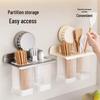 Punch-Free Wall-Mounted Double Chopstick Holder
