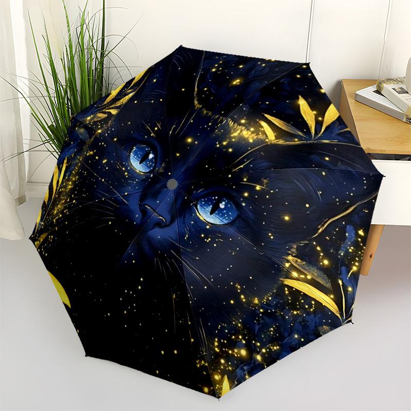 1PC Celestial Feline Automatic Open/close, All-Season Portable Folding Umbrella for Women & Men yy250919150