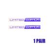 1 Pair 3D Car Stickers Emblem Limited Edition Styling Badge Decal Sticker Auto Door Bumper Trunk Body Side Decor Accessories
