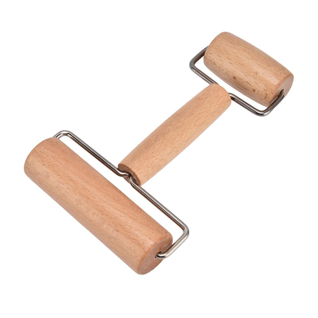 Tehnologie de acoperire a rolei de aluat, lustruire exterioară, prindere confortabilă, rolă de pizza din material lemnos