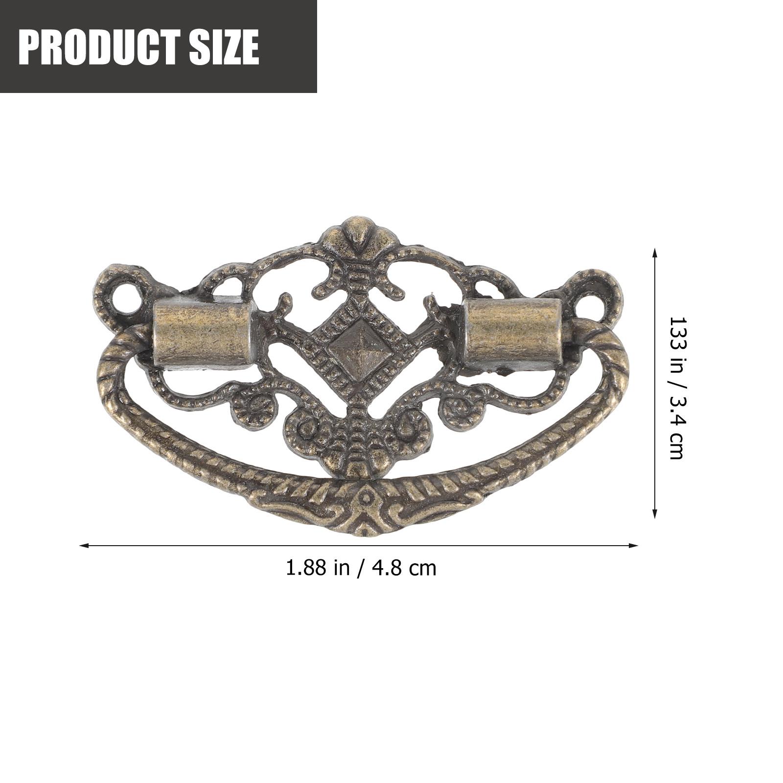 

10Pcs Vintage Dresser Pulls Metal Cabinet Handles Decorative Drawer Handles for Furniture Door Wardrobe Home Decoration темно-зелений колір