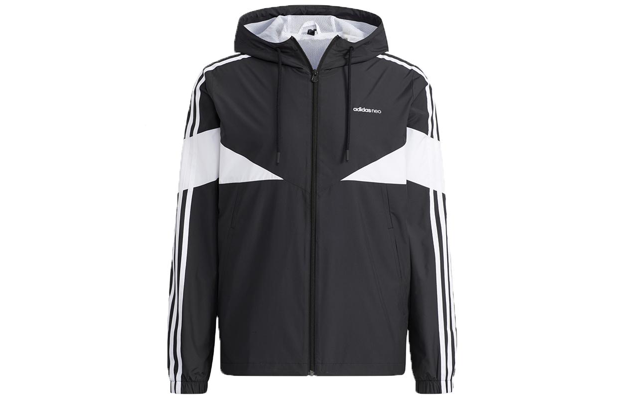 Adidas Neo Jackets Men s Black Hooded Moderate Other H14228 M