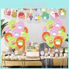 Squishmallows Geburtstagsfeier Zubehör Set Mit Kuchenaufsatz Luftballons Und Banner Ideal Für Kinder