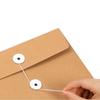 Deli 8387 A4 Kraft Paper String-Tie File Bag