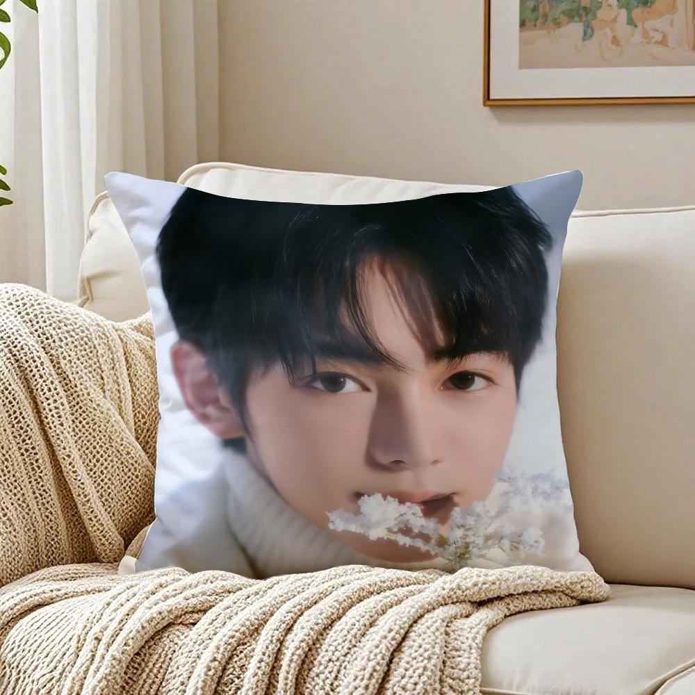 Fashion Fit for Idol Fans Gift YYOUNGJAE Cushion Cover Linen Pillowcase Soft  for Sofa Bed Home Room Decor