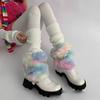 Warm Plush Fluffy Boots Cover Y2K Leggings Leg Warmer New Pile Socks  Gift