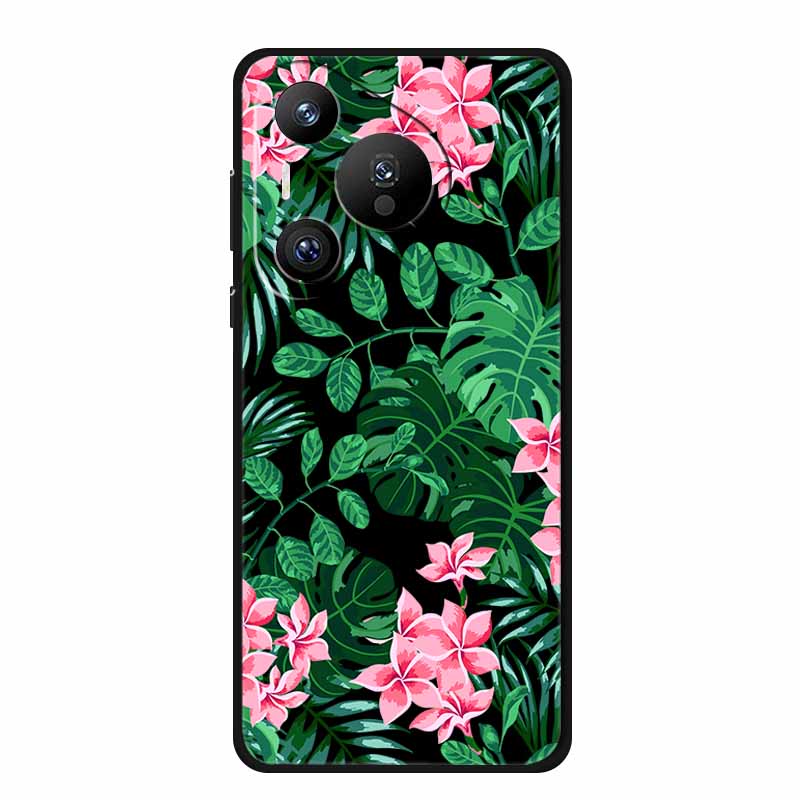 Black Silicone Case For Huawei Pura 70 Pro Case Cartoon Cat Soft Back Cover For Honor 400 Pro 5G Phone Case 400Pro Coque Funda
