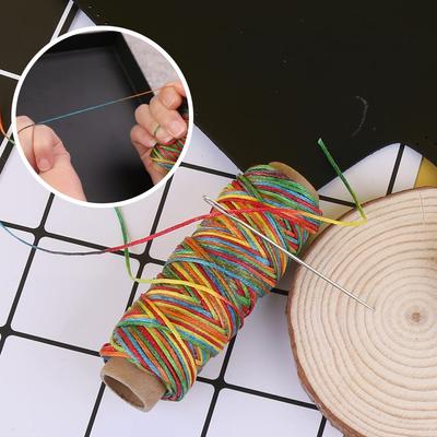 8 Farben 150D 1mm Leder gewachster Faden Kordel für Handnähen Armbänder Schmuckherstellung Buchbinden Lederreparatur