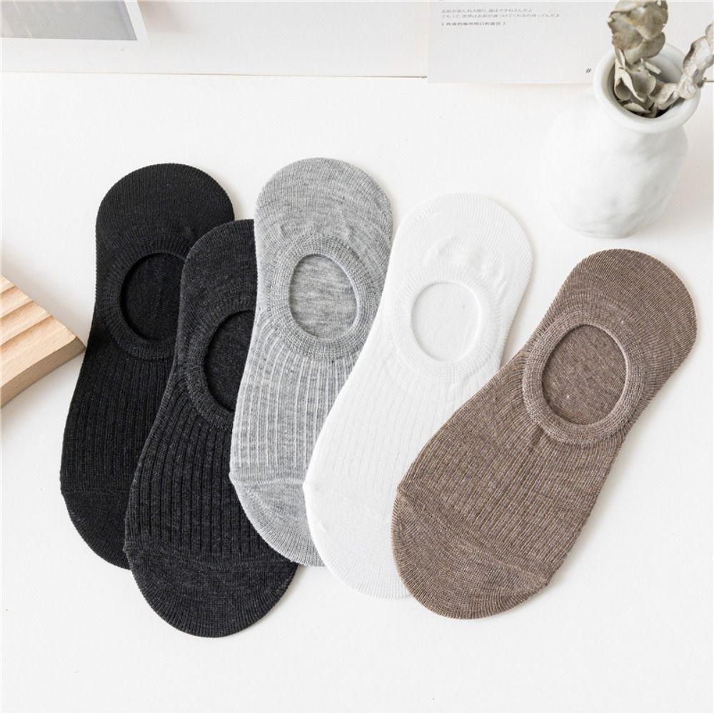 10Pairs Thin Short Ankle Socks Non Slip Short Hosiery Fashion Invisible Boat Socks  Summer