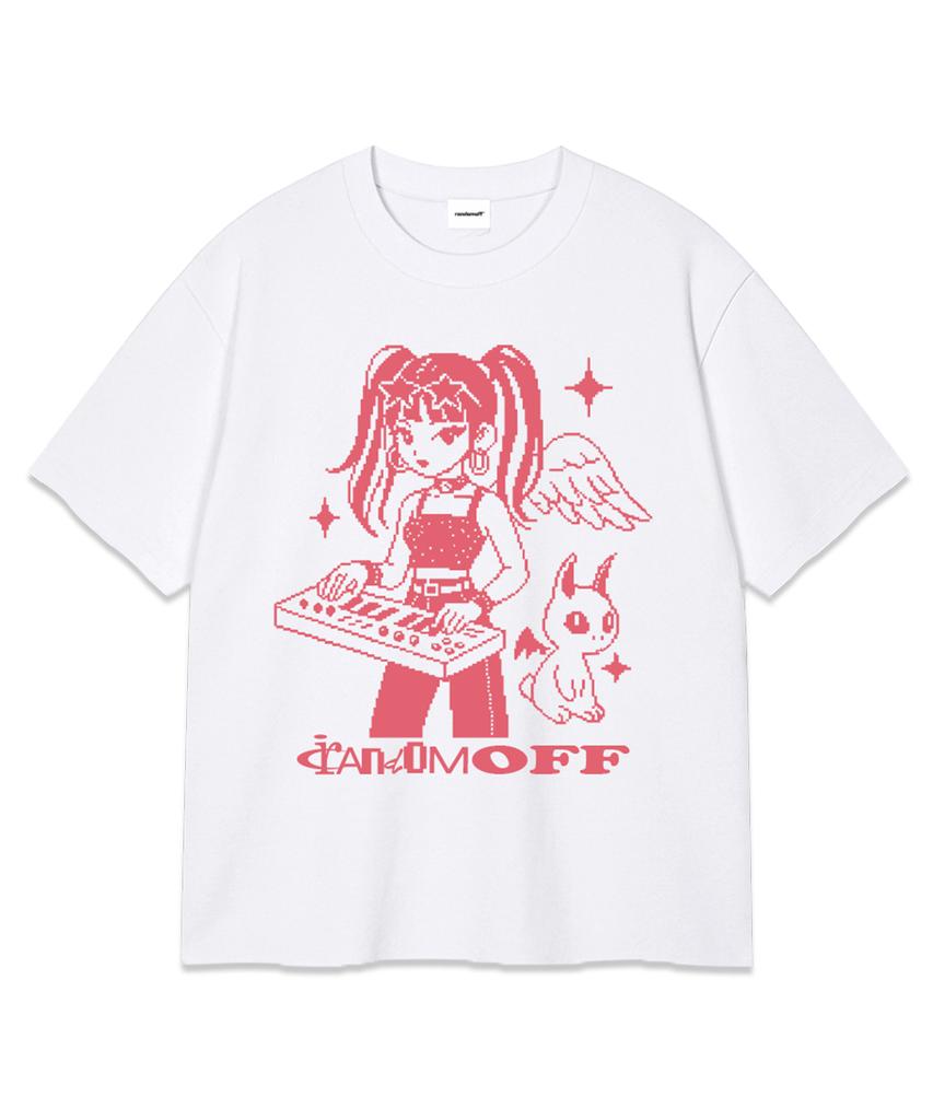 RANDOMOFF Pixel Synth Kid Over Fit T-Shirt (3Color)