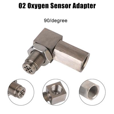 O2 Oxygen Sensor Extender Universal 90 Degree or 45 Degree O2 Bung Extension Catalytic Converter Car Accessories