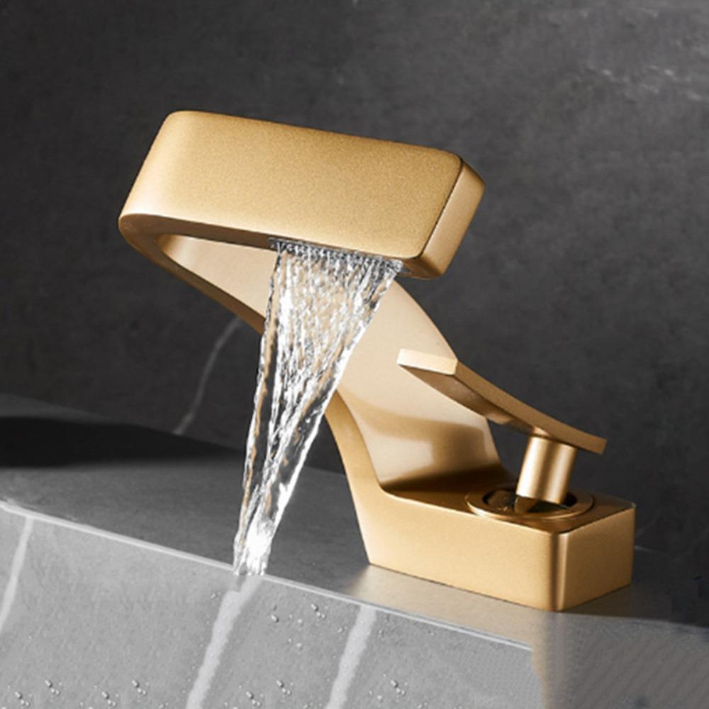 Black Chrome Basin Faucet Brushed Gold Mixer Tap Premium Quality Bathroom Sink Faucet Basin Sink
