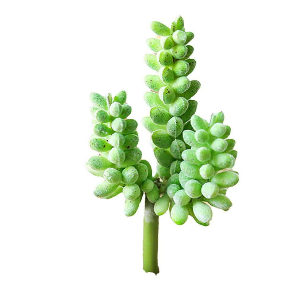 Fleshy Simulated Succulent Flocking Home Plant Flower Head