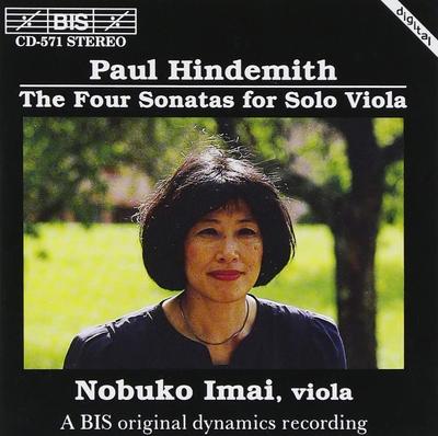 CD HINDEMITH, P. - Hindemith: 4 Sonatas for Solo Viola BISCD571 BIS 1992 Austria Classical Used