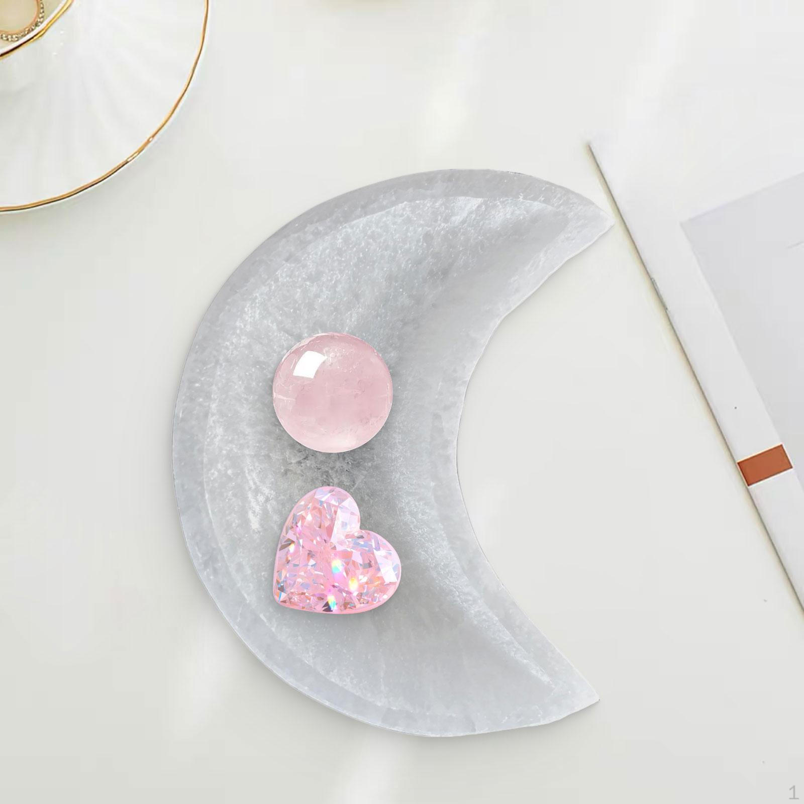 

Selenite Crystal Bowl Charging Home Decor Creative Crafts Ornament Housewarming Gift Soothing 9cm