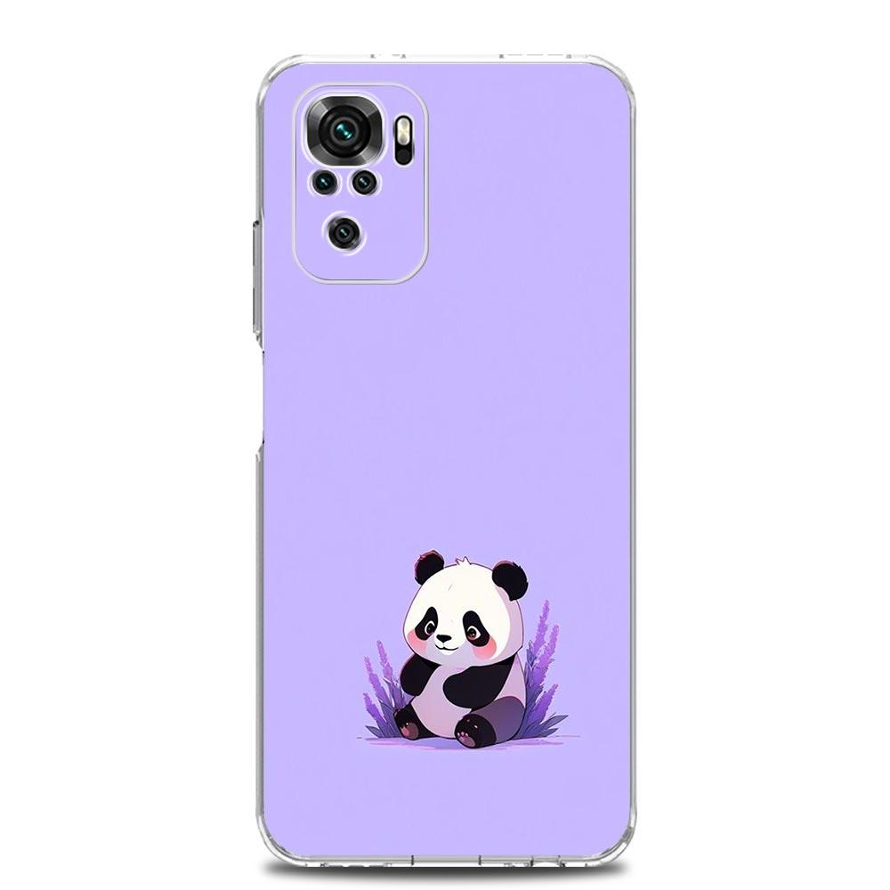 Phone Case For Xiaomi Redmi Note 14 13 12 4G 9 8 10 11 Pro Plus 5G 14C 13C 12C 10C 9C 9A Clear Soft TPU Cover Cartoon Panda